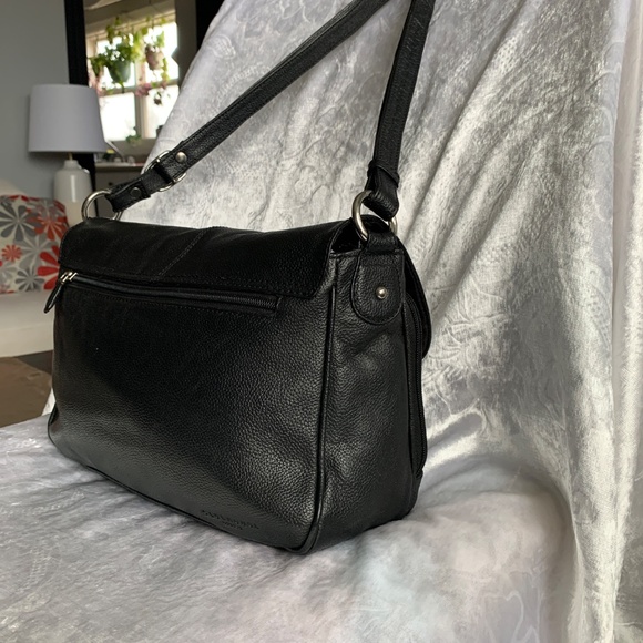 Jane Sheldon London Timeless Premium Leather Black Crossbody Great Condition Bag - Picture 5 of 14